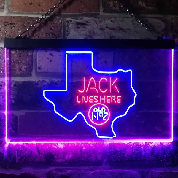 Jack Daniel's - Texas Dual LED Neon Light Sign